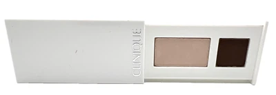 Clinique All About Shadow Duo - AC French Roast/04 Ivory Bisque/Bronze Satin NEW - Image 1 of 4