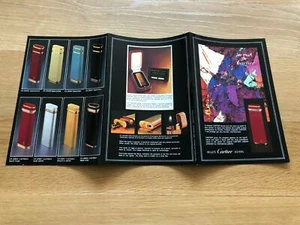 Booklet Folleto - Les Must de CARTIER - Briquets - Lighters - FR & ENG - Imagen 1 de 2