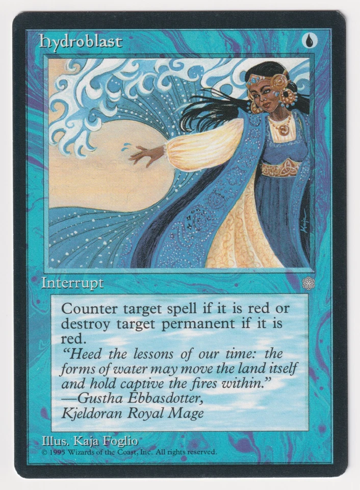 Hydroblast Proof LP Ice Age Artist Kaja Foglio 1995 WOTC MTG Magic AP Vintage! - Image 1 of 2