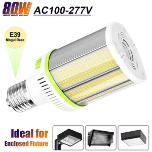 80W LED Corn Bulb Horizontal Shoebox Retrofit Corn Light Adjustable 4500K~5700K - Picture 1 of 14