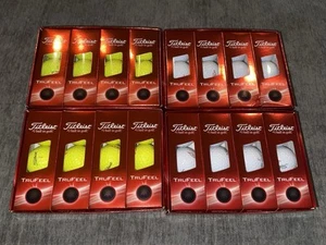 4 Boxes of Titleist TruFeel Golf Balls 48 Balls 24 White/24 Yellow ALL BRAND NEW - Picture 1 of 2