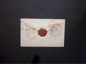 GB Surrey Stationery QV 1d pink Envelope 280 numeral EPSOM & EWELL udc to Stone - Picture 1 of 2