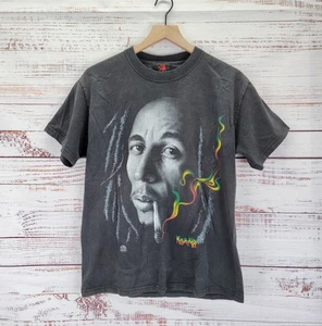 Camiseta De Colección Y2k 2004 Talla M Zion Rootswear Bob Marley Gráfica Reggae Rasta - Imagen 1 de 8