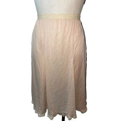 Olga 复古女式半懒人 M 码裸色无吊带 27 英寸Midi Secret Hug — 第 1/4 张图片