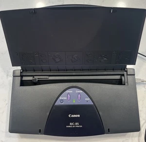 Canon Color Bubble Jet BJC-85 Portable Printer K10190 W/all Cords - Powers Up - Picture 1 of 13