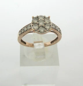 BEAUTIFUL LADIES 10K ROSE GOLD DIAMOND RING   .78CT. (SZ 6.5)    2.4G - Picture 1 of 13