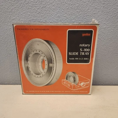 Yankee Rotary Slide Tray Holds 100 2x2 Slides Argus GAF Minolta Sears NEW Sealed - Image 1 of 2