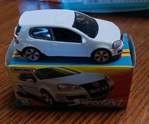 Matchbox Superfast #35 Volkswagen VW weiß Golf GTI (2006) kostenloser Versand  - Bild 1 von 6