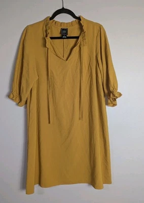 JH Jessica Howard Golden Yellow Shift Dress Size 12 - Image 1 of 4