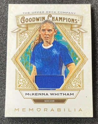 Camiseta deportiva Goodwin Champions 2025 Upper Deck usada en juegos reliquia McKenna Whitham Foto 1 de 2