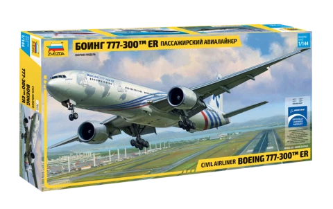 ZVEZDA 7012 MAQUETTE AVION DE LIGNE CIVIL BOEING 777-300 ER 1/144 - Photo 1/1