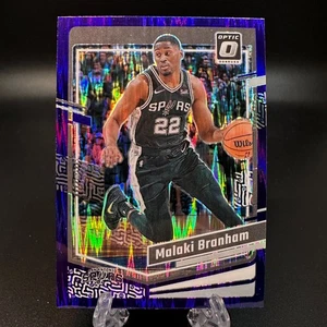 2023-24 Panini Donruss Optic Purple Shock Prizm Malaki Branham #51 Spurs - Picture 1 of 2