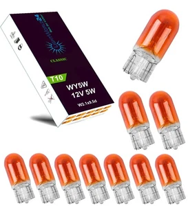 10 x WY5W LIGHTWORLD24 12V 5W T10 Sockel W2,1x9,5d Blinkerbirnen Orange vision - Bild 1 von 6