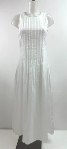 DIISH NWT $190 Milo White Linen Blend Midi Dress Size 6 - Picture 1 of 5
