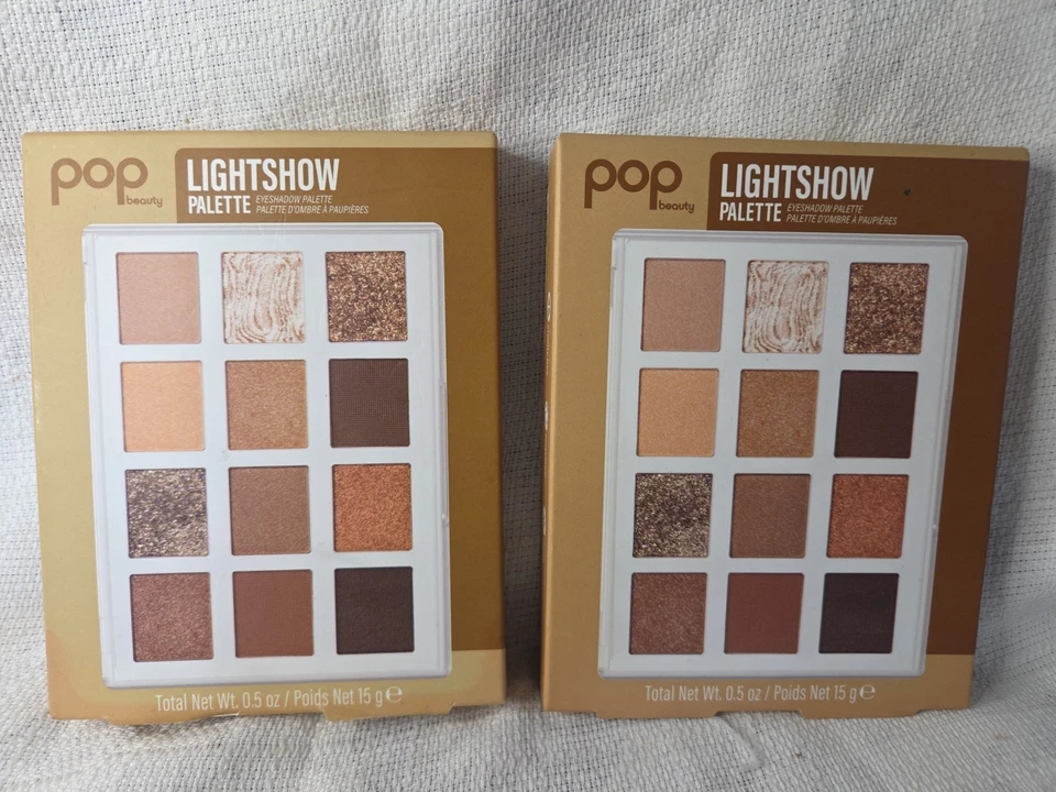 POP Beauty LIGHTSHOW PALETTE  BASIC - 12 Shades,Matte,Metallic,Satin, Glitter X2 - Image 1 of 1