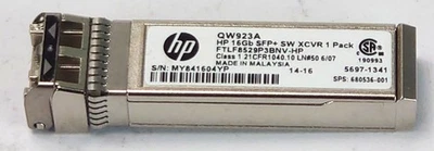 HP 16Gb SFP+ QW923A SW XCVR Transceiver Module 680536-001 FTLF8529P3BNV-HP - Bild 1 von 3