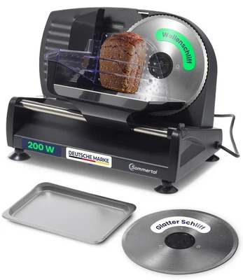 Allesschneider Käseschneider Brotschneidemaschine AS190 DUAL 200W mit 2 Messern - Bild 1 von 4