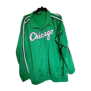 Vintage Stitches Athletic Gear MLB Chicago White Sox Full-zip Green Jacket 3XL - Picture 1 of 4