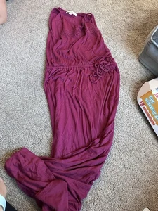 LOFT Women’s Maxi Dress Burgundy Small - Picture 1 of 8
