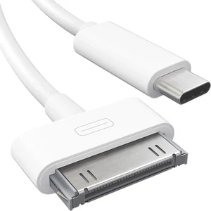 30-Pin auf USB C Adapter Kabel für iPhone 4S/4/3G/3/1, iPad 3/2/1, iPod 3 – 3 Fuß - Bild 1 von 6