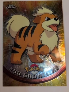 Growlithe #58 Topps Chrome - 2000 TV Animation Pokémon Card LP - Picture 1 of 24