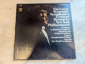 Leonard Bernstein New York Philharmonic Great Romantic Symphonies Vinyl 3xLP Box - Picture 1 of 14