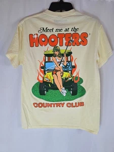 Hooters Golf Ripple Junction Beige T-shirt NWOT - Picture 1 of 4
