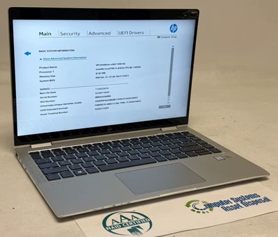 HP EliteBook x360 1040 G6 2in1 14" (i5-8365u - 8GB RAM - 256GB SSD - Win11Home)* - Image 1 of 4