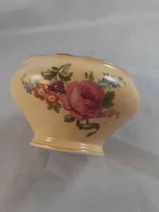 Aynsley Pink Roses Bowl Small Gold Fine Bone China Vintage British - Picture 1 of 8