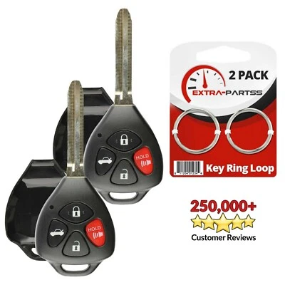 2 For 2008 2009 2010 2011 2012 2013 Toyota Avalon Car Remote Key Fob Shell Case - Image 1 of 4