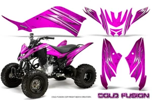 KIT DE GRÁFICOS YAMAHA RAPTOR 125 CALCOMANÍAS CREATORX PEGATINAS FUSIÓN FRÍA ROSA - Imagen 1 de 1