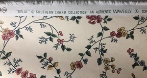 WAVERLY DELIA PATERN FROM THE SOUTHERN CHARM COLLECTION LOVELY 340" 9.4 YARDS - Picture 1 of 7