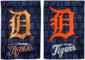 MLB Heavy Duty 29"x43"` DETROITS - TIGERS Suede Glitter Banner - Picture 1 of 1