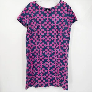 Sailor Sailor Navy Blue Pink Stretch T-Shirt Dress XL *Altered* Preppy - Bild 1 von 6