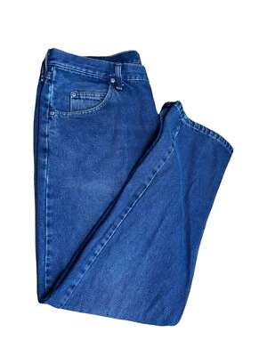 Pantalones de mezclilla Wrangler para hombre azules calce relajado 38x31 auténticos holgados Classicore Foto 1 de 4