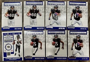 2019 Contenders 11x Ravens Rookie of the Year Lot Boykin Brown Hill + Jackson - Picture 1 of 3