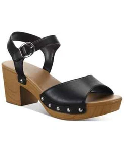 Style & Co Anddreas Platform Retro Block-Heel Sandals Black Womens Sz 6.5 NEW - Picture 1 of 5