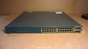 CISCO WS-C3560E-24PD-S V04 Catalyst 3560E 24-Ports 1GE POE INCL 2x GBICS + EARS - Afbeelding 1 van 4