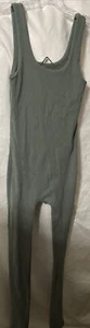 Zara Green Small Scoop Neck Cat Suit Catsuit Leotard Jump Suit Issues - Picture 1 of 5
