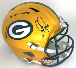 Packers GREG JENNINGS Signed Full Size Replica Speed Helmet AUTO w/ SB XLV - BAS - Picture 1 of 1