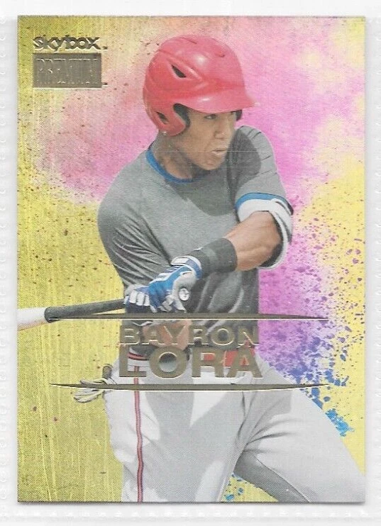 Bayron Lora Texas Rangers 2021 Metal Universe Skybox Premium #S-31 - Image 1 of 1