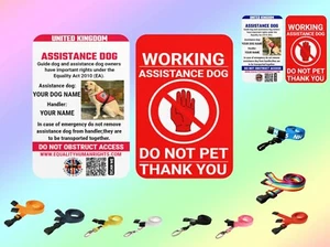 Assistance Dog - Service Dog - Law Card - Do Not Pet-Free Lanyard-Free UK Post - Picture 1 of 5