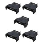 2X(5 Pcs Black Plastic CR2032 Cell Button Lithium Battery Sockets Holder A4F6)