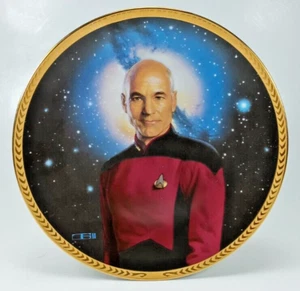 Star Trek TNG 1993 de colección. Capitán Jean-Luc Picard. Placa Colección Hamilton. - Imagen 1 de 7