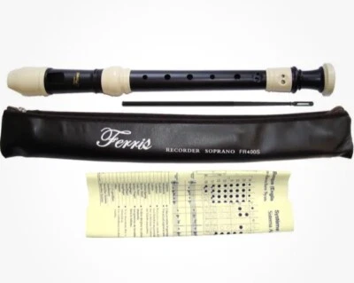 Recorder Ferris FR400S Descant/Soprano Recorder,Black - Image 1 of 2