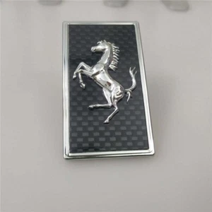 Ferrari Carbon Fiber Front Bonnect Front Bumper badge Emblem 65394800 - Picture 1 of 4