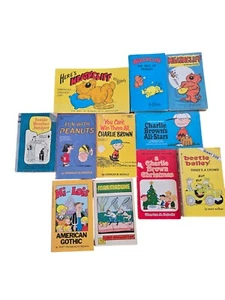 Lot of 11 Vintage Paperback Comics, Heathcliff, Charlie Brown, Marmaduke, Etc.. - Picture 1 of 6