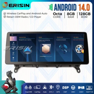12,3" 128GB Android 14 Autoradio GPS DAB+4G CarPlay iDrive BMW X3 F25 X4 F26 NBT - Bild 1 von 22
