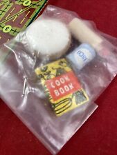 Vintage Dollhouse Cook Book Crisco Rolling Pin and Pie