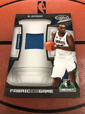 2009-10 Panini Certified - Al Jefferson - FABRIC OF THE GAME Jersey Card /250